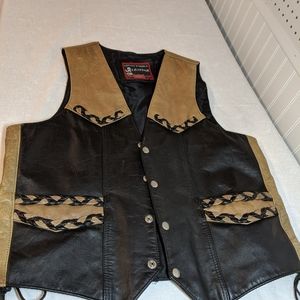 Leather Motorcycle Vest